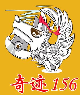 麋鹿漫画卡通潮牌背景