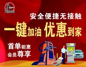 中国石化加油站宣传海报