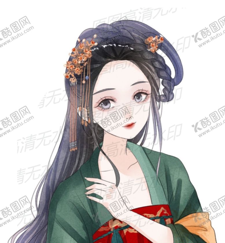 编号：67148909191427478524【酷图网】源文件下载-古风二次元女孩
