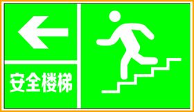 消防标识安全楼梯