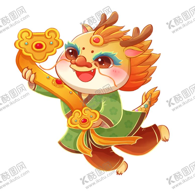 编号：23567612081257551195【酷图网】源文件下载-龙年吉祥物