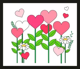 手绘花卉花朵素材素材