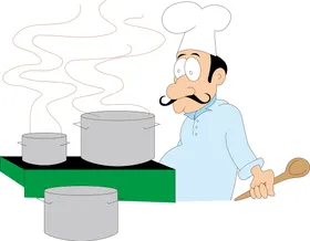 卡通厨师diy形象比赛人物