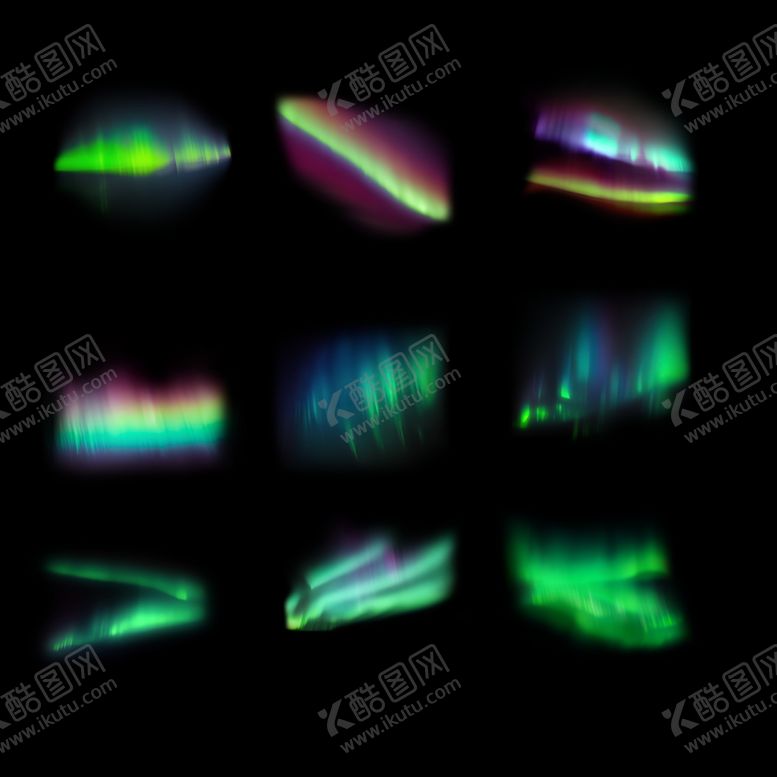 编号：92223902151025157337【酷图网】源文件下载-梦幻自然银河天文极光特效免扣图