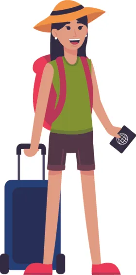 游客观光人旅度假旅者