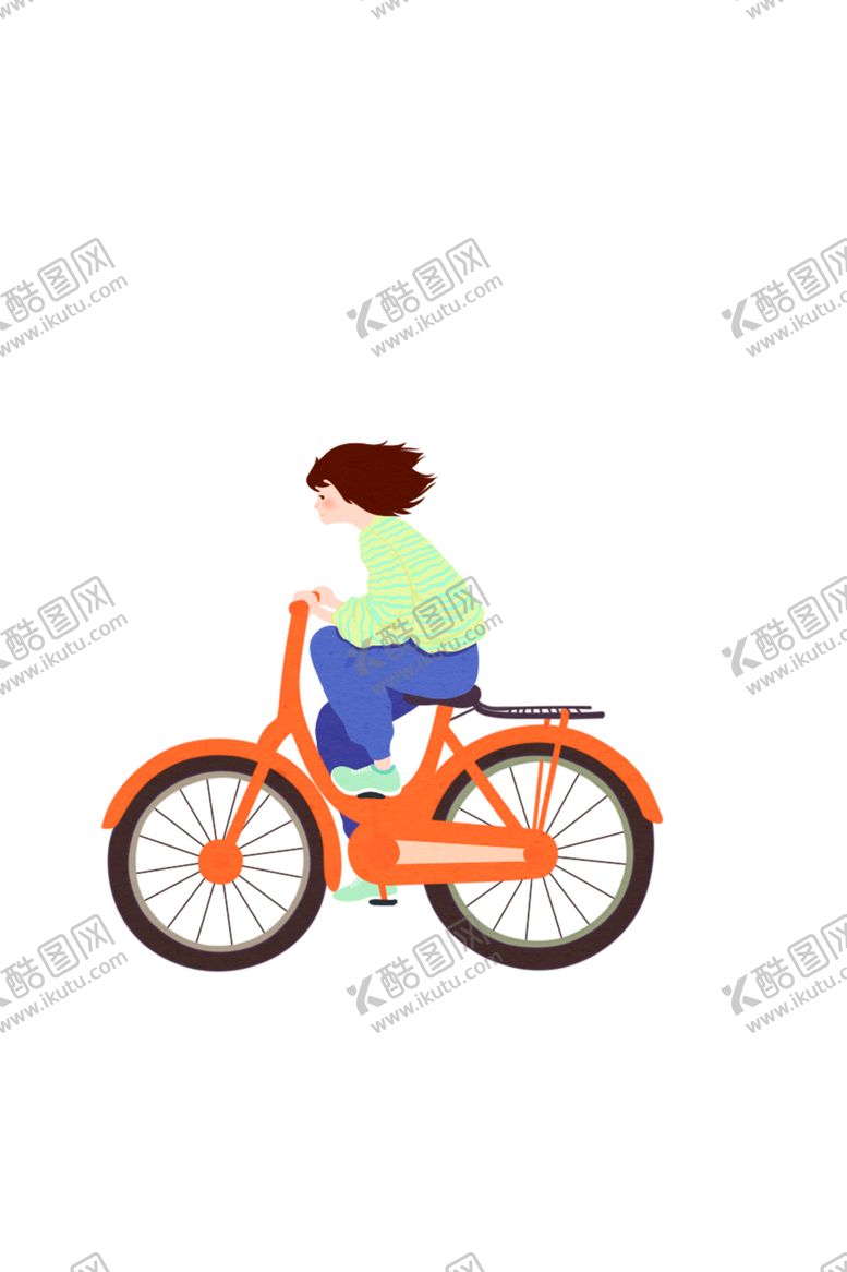 编号：41500101230446284475【酷图网】源文件下载-春天踏春自行车