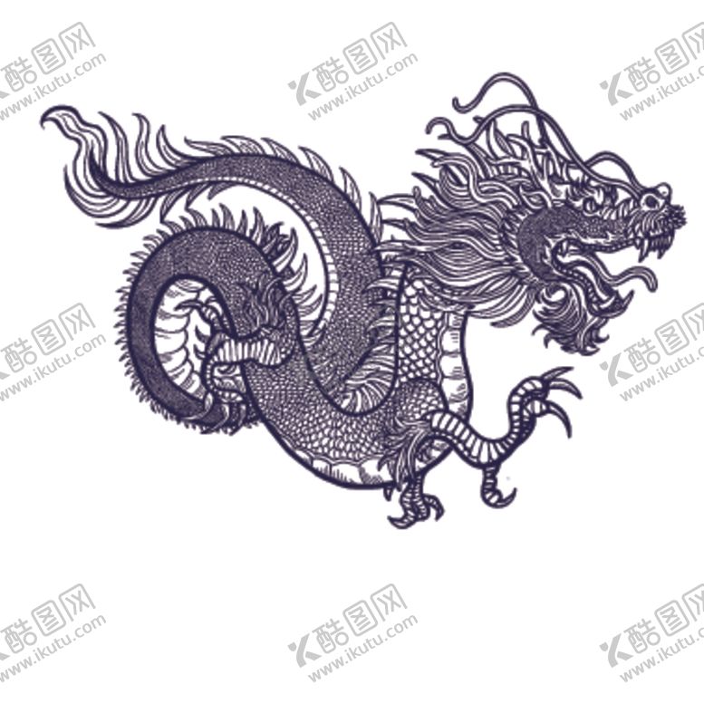 编号：52093409221603336358【酷图网】源文件下载-龙形象设计图案