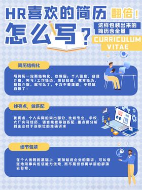 简历怎么写海报
