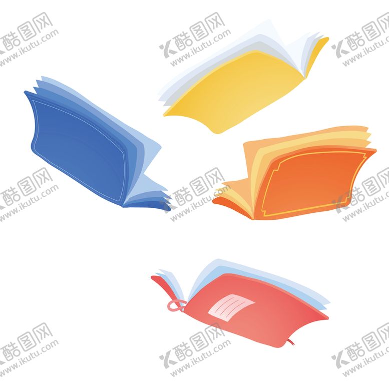 编号：01684910071917522173【酷图网】源文件下载-飞起的书本