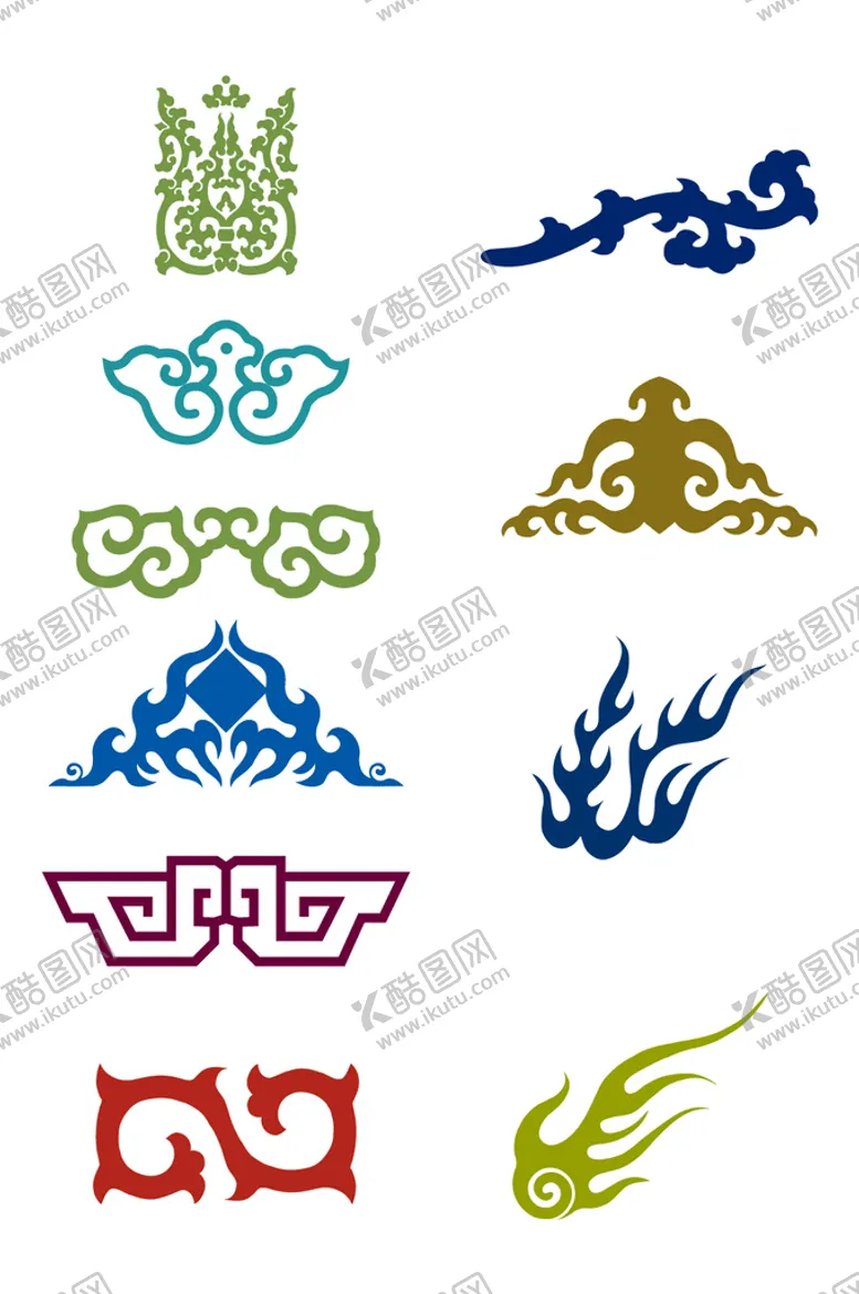 编号：11800501302323204160【酷图网】源文件下载-古典花纹与火焰