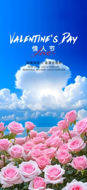 情人节七夕海报