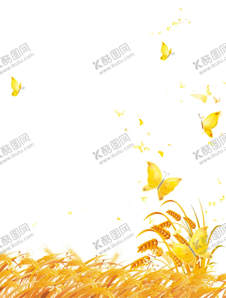 编号：15993206271224414225【酷图网】源文件下载-金色蝴蝶元素