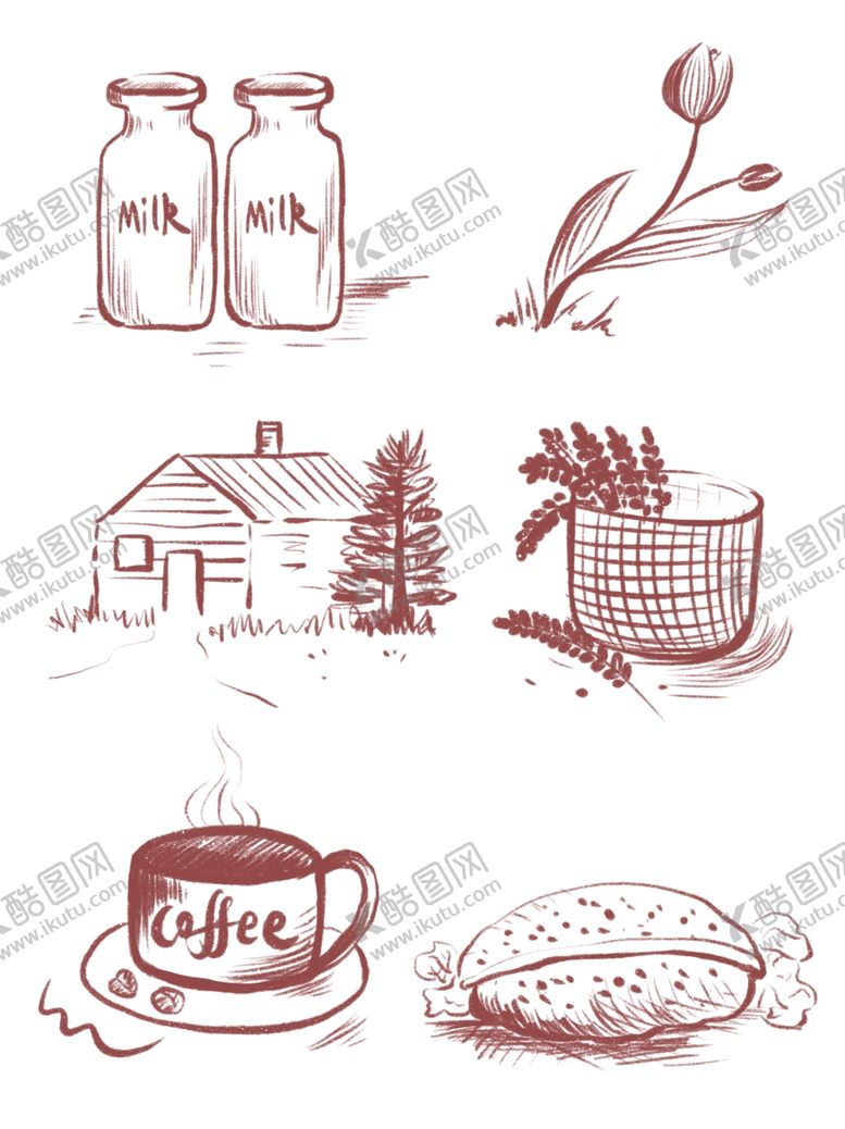 编号：50926710211222068609【酷图网】源文件下载-手绘牧场矢量素材