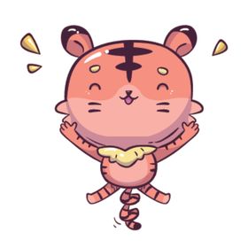 创意老虎插画图案