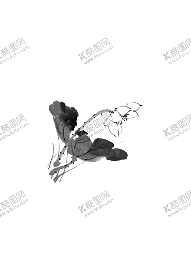 编号：34025304272103173183【酷图网】源文件下载-水墨荷花粉色荷花荷花意境