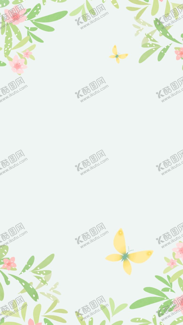 编号：33309902271411007701【酷图网】源文件下载-绿色清新花卉背景图
