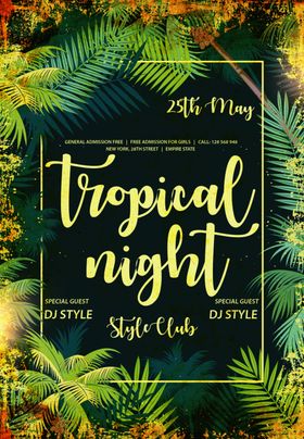 神秘的雨林party海报