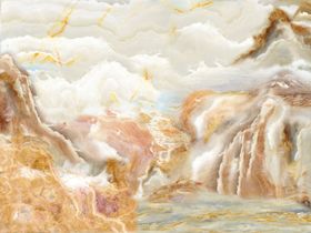 石纹山水背景墙