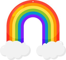 彩虹图案简约png免抠图