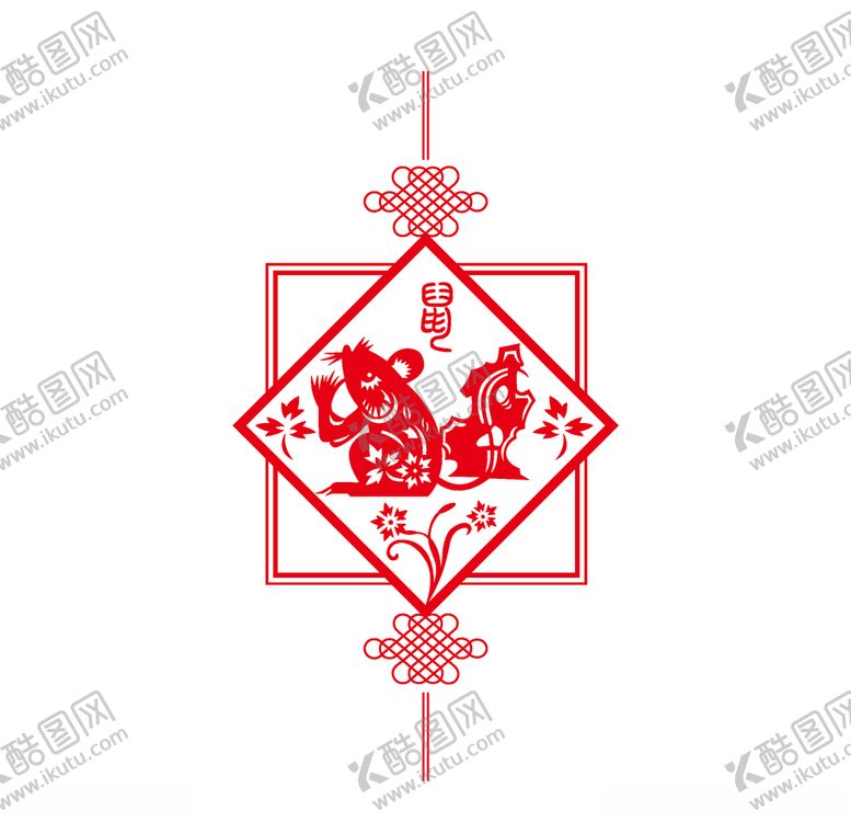 编号：30389010112008549652【酷图网】源文件下载-鼠年剪纸风格