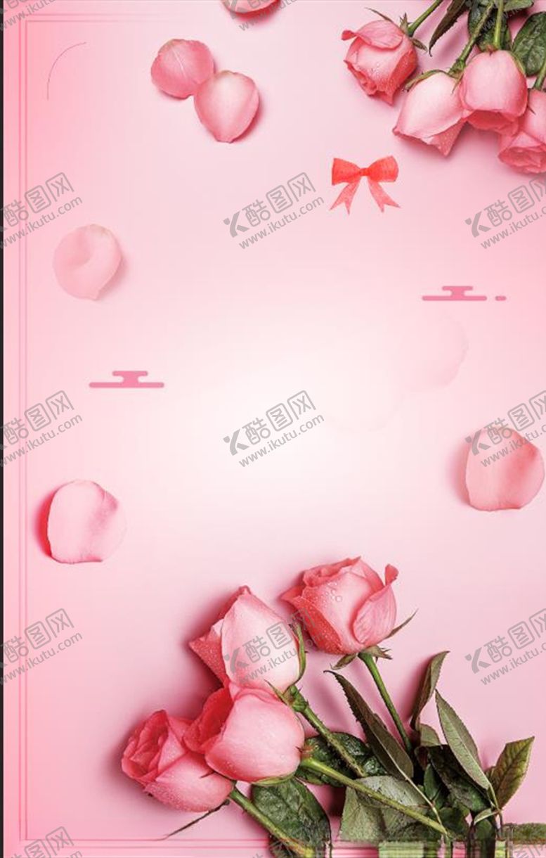 编号：30552709271735238587【酷图网】源文件下载-唯美粉色玫瑰