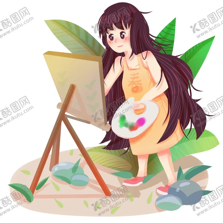 编号：34761009261114324267【酷图网】源文件下载-春分人物插画合集
