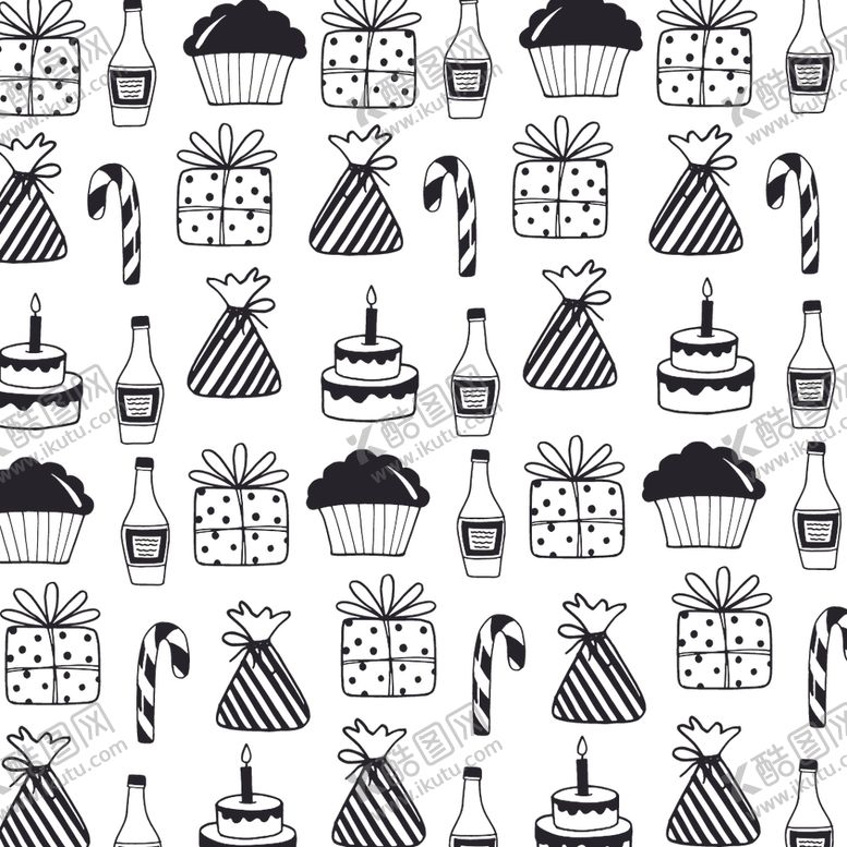 编号：10217309161828075317【酷图网】源文件下载-黑白涂鸦