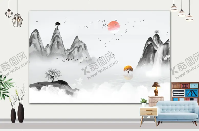 编号：48511301271347566935【酷图网】源文件下载-山水画