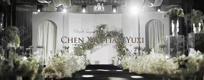 编号：48762604160533352225【酷图网】源文件下载-白色婚礼