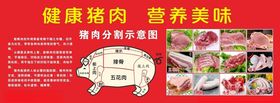 健康猪肉猪肉分割图
