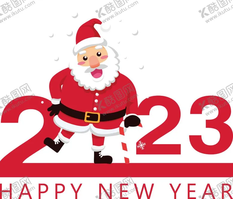 编号：34789910241448575498【酷图网】源文件下载-兔年2023圣诞老人圣诞节元素