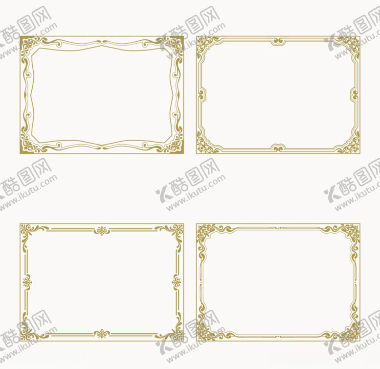 编号：83261209280245424282【酷图网】源文件下载-欧式花纹边框