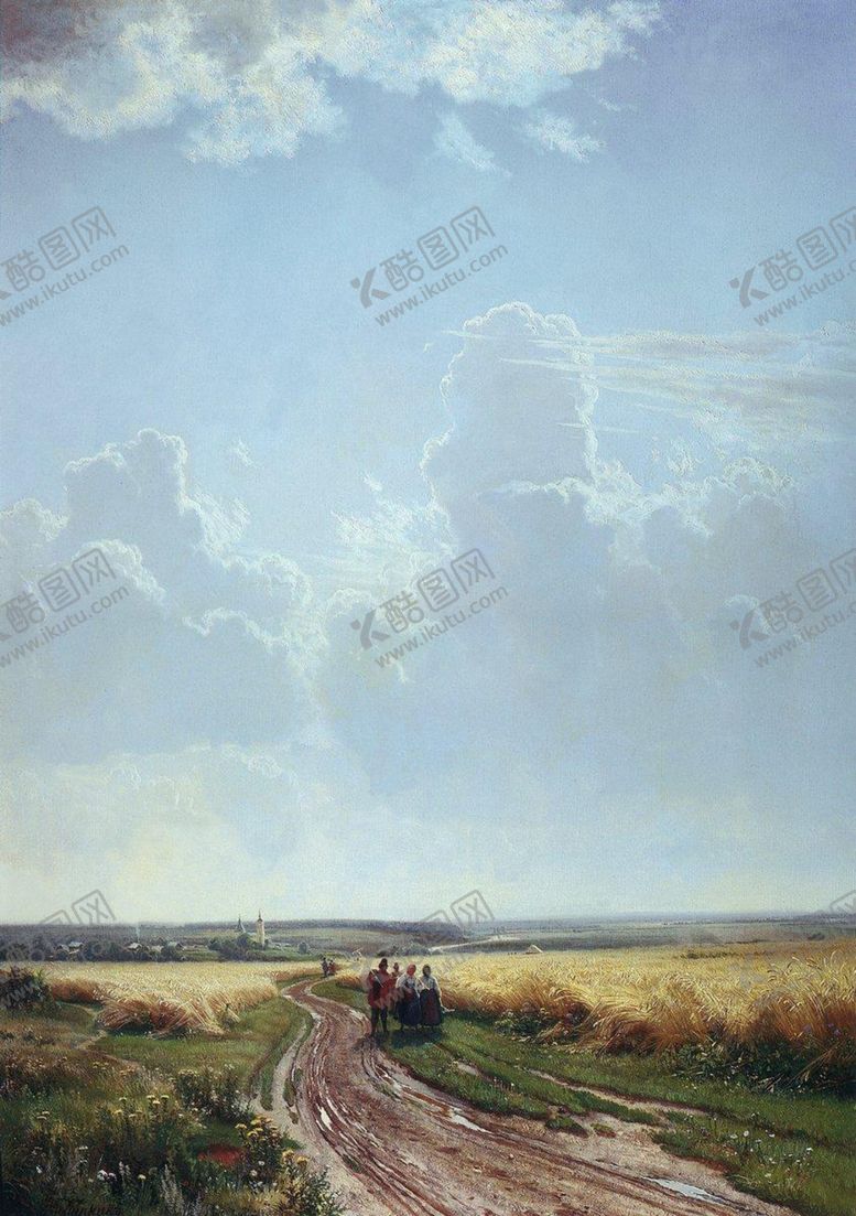 编号：54025405092118411347【酷图网】源文件下载-希施金树林风景油画