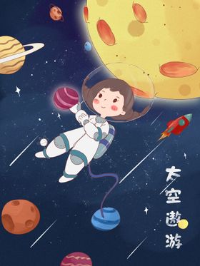 宇宙星空 宇航员 