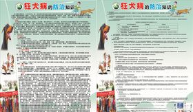 狂太病防治健康宣传栏