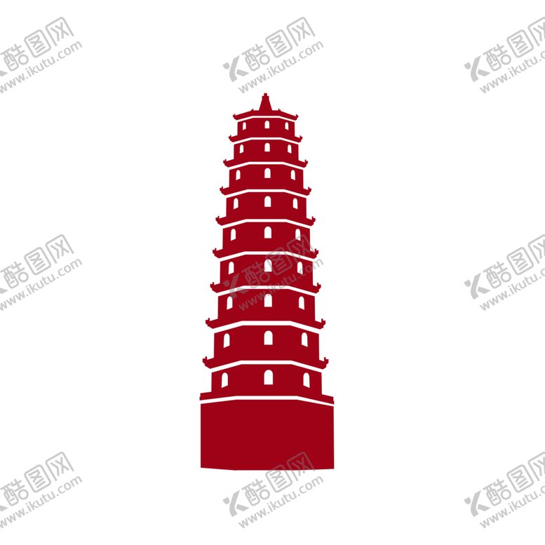 编号：56043907060510093769【酷图网】源文件下载-塔中国风元素png