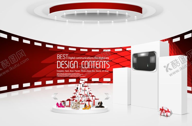 编号：92375506181340507556【酷图网】源文件下载-电影放映厅直播室促销甩卖场景