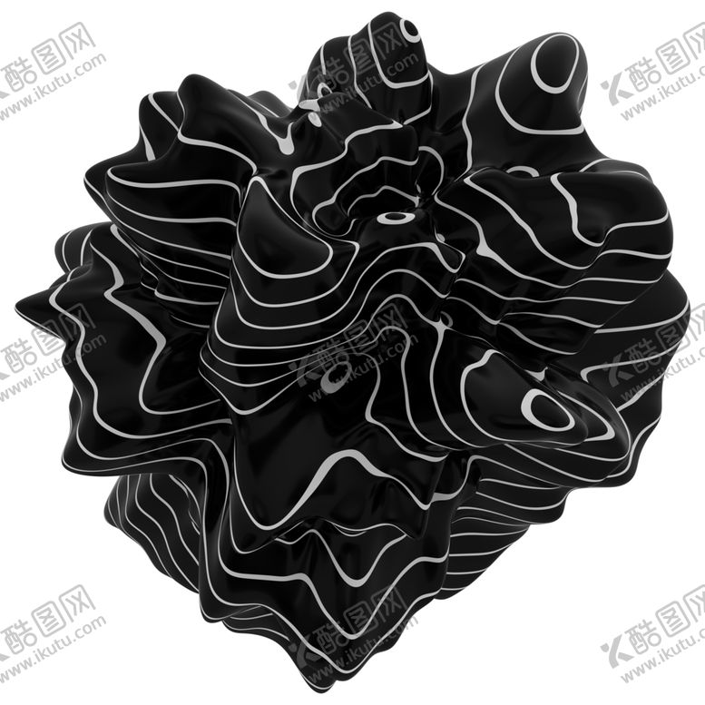 编号：31697910212041207823【酷图网】源文件下载-抽象液态质感立体图案