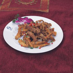 家常菜椒盐虾爬肉