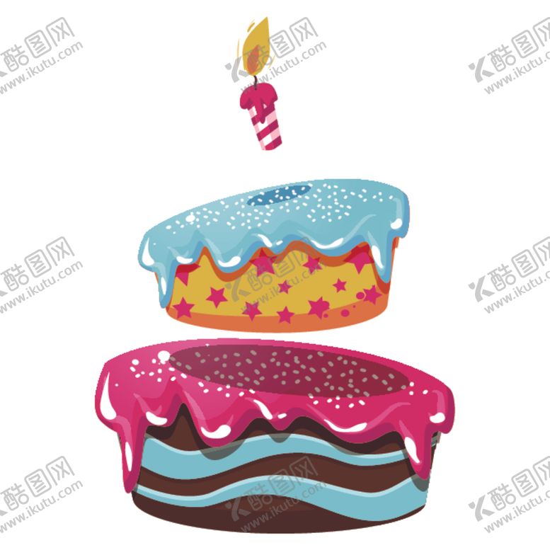 编号：34142609172044585493【酷图网】源文件下载-生日蛋糕