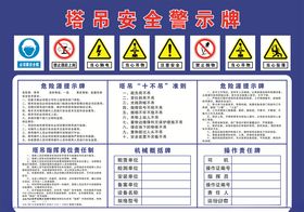 塔吊安全警示牌
