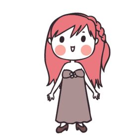 可爱人物形象插画