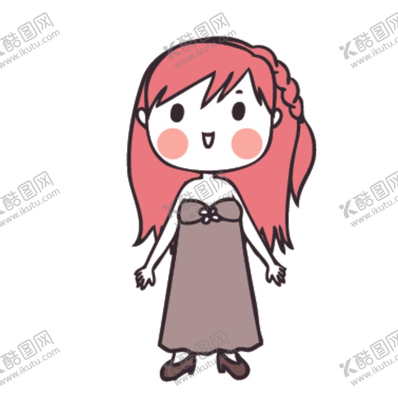 编号：74169310292046045980【酷图网】源文件下载-可爱人物形象插画