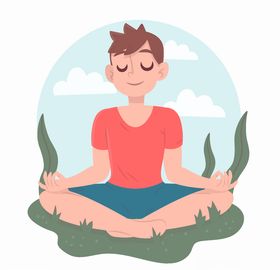 矢量卡通休闲人物