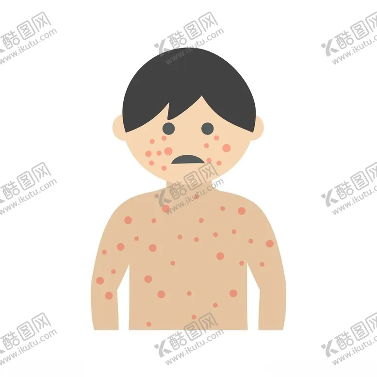 编号：66214902021852476791【酷图网】源文件下载-矢量人物过敏