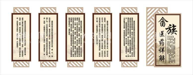 编号：99095810181154019639【酷图网】源文件下载-畲族医药详解文化墙