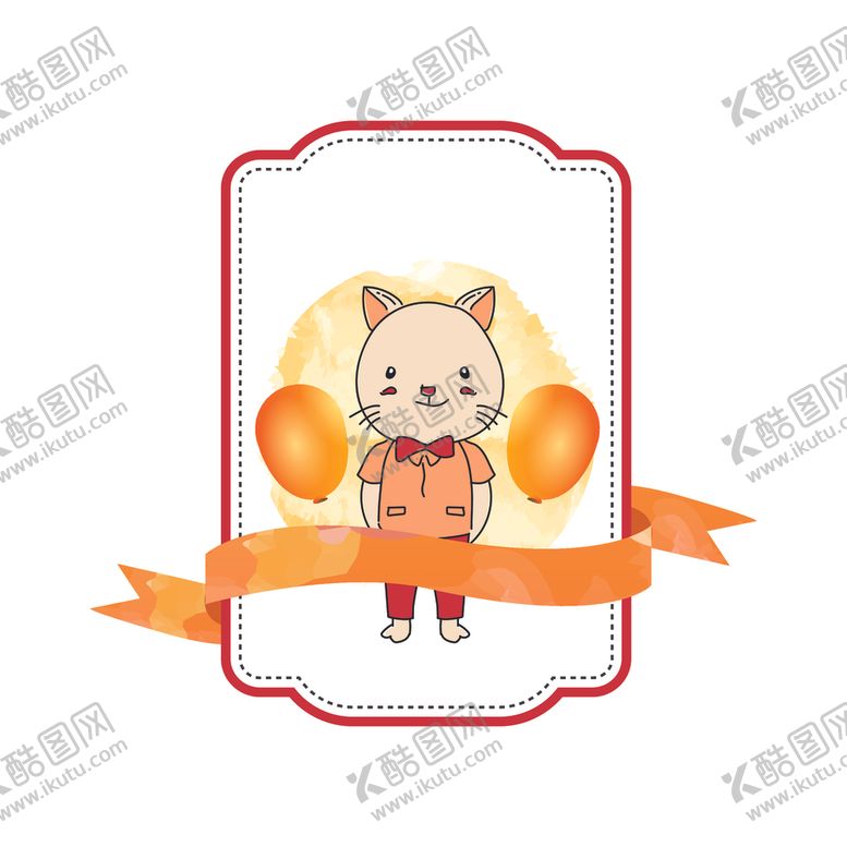 编号：79736204181652184088【酷图网】源文件下载-卡通动物卡片