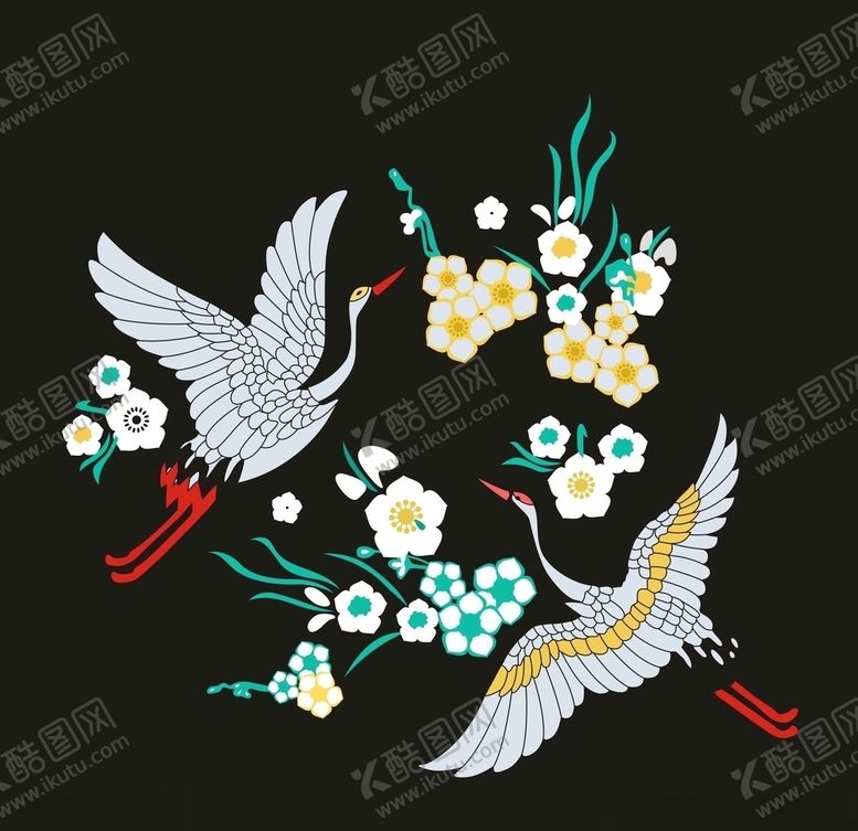 编号：56207106182010397019【酷图网】源文件下载-仙鹤