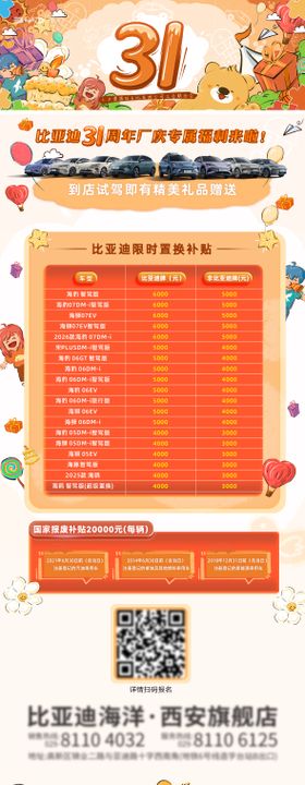 比亚迪周年庆立牌