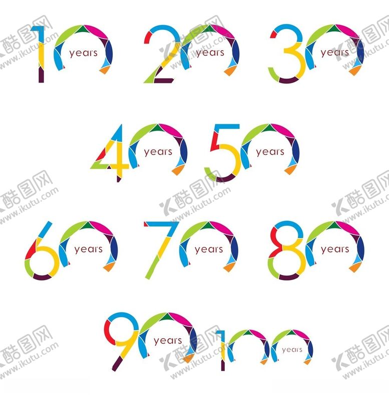 编号：98647507021531413208【酷图网】源文件下载-周年庆数字设计